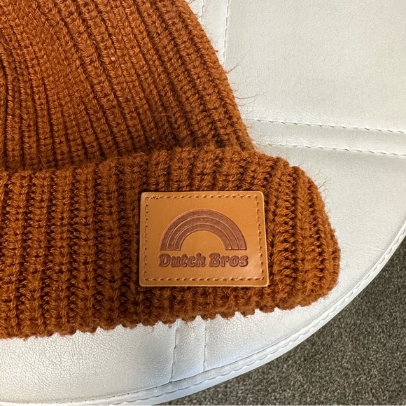 Dutch Bros Knit Cap Burnt Orange OS VINTAGE - Picture 2 of 5